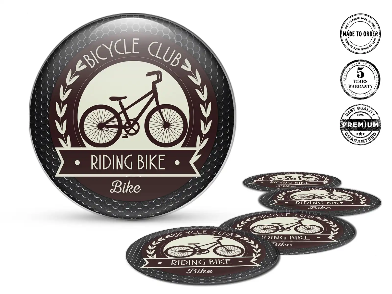 Pegatinas Bombadas Logo Racing Limitado